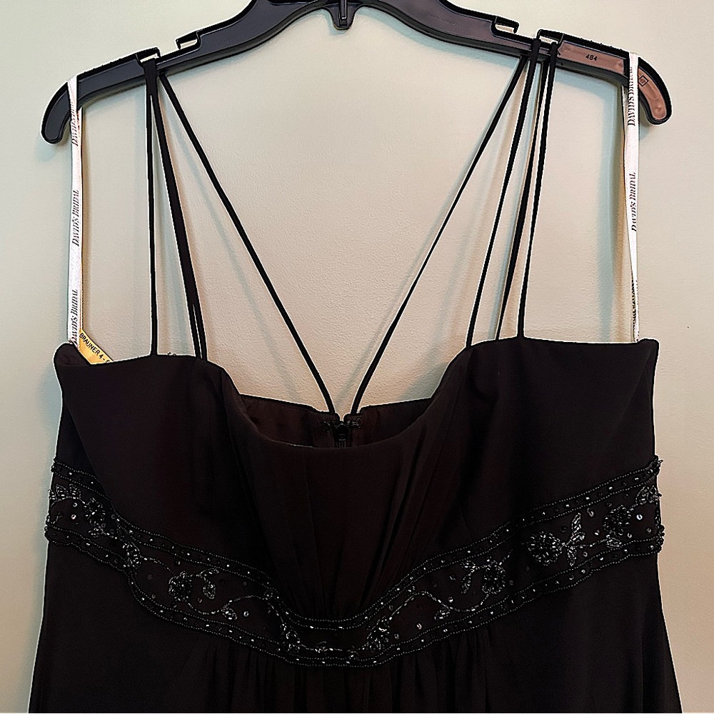 EUC David’s Bridal formal dress with beading below the bust line. - Picture 3 of 4